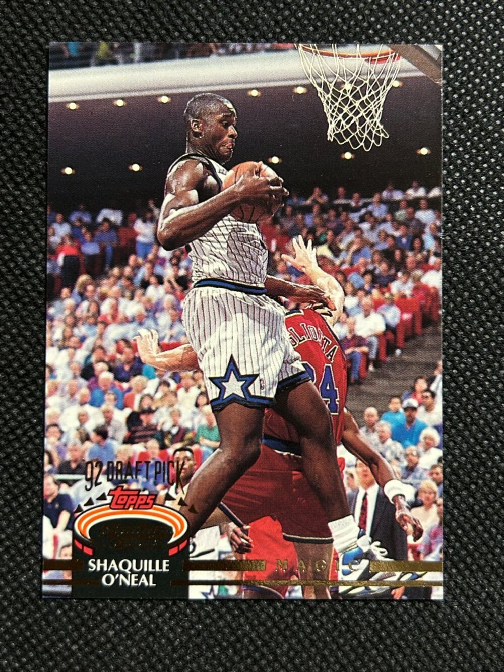 1992-93 Topps Stadium Club Shaquille O'Neal Rookie '92 Draft Pick #247 RC Magic
